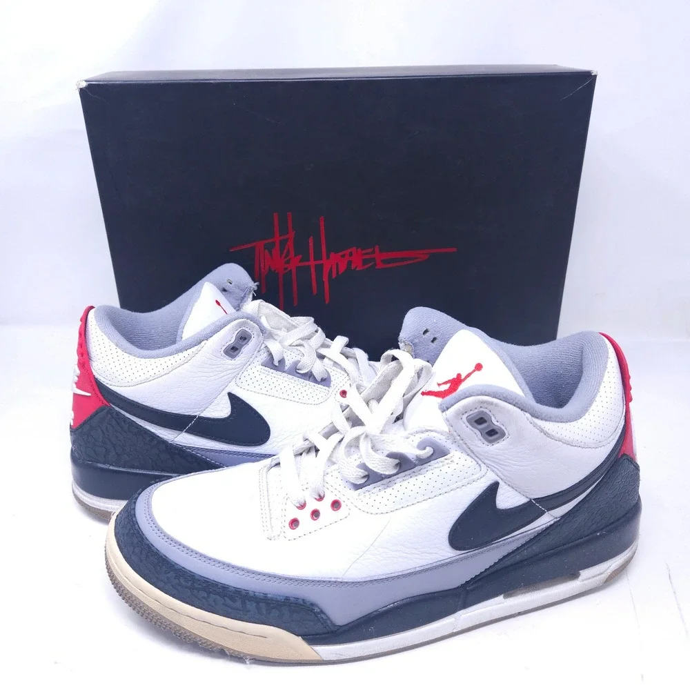 Air Jordan 3 Retro Tinker NRG White Fire Red Navy AQ3835-160 Mens 11 Sneaker